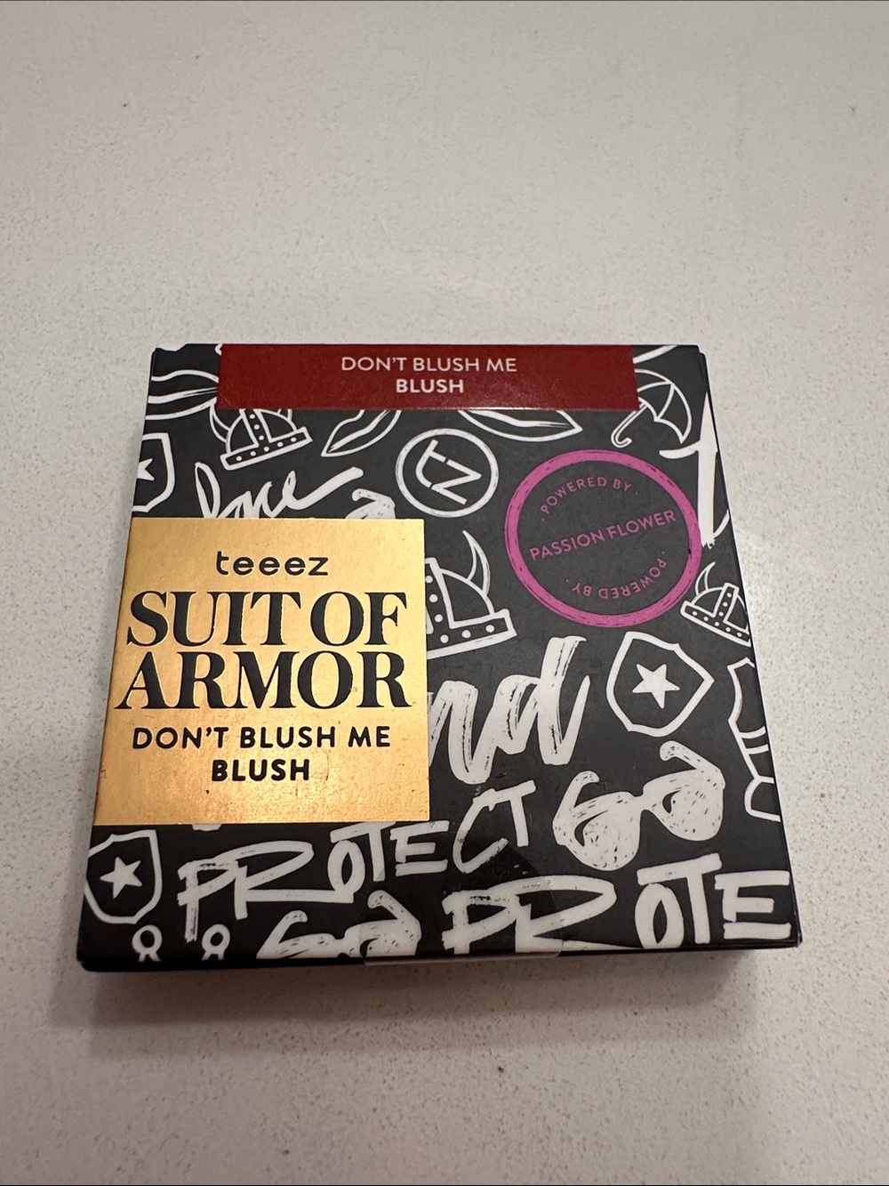 Teeez Suit of Armor 'Don't Blush Me' Blush - Red